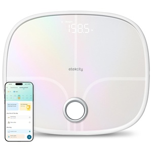 Etekcity Scale for Body Weight, Digital Bathroom Scales for People, Most Accurate to 0.05lb, Bright LED Display & Large Clear Numbers, Upgraded Quality for the Elderly Safe Home Use, 400 lbs | 400 lbs Capacity, Bright LED Display with Large Clear Numbers, Upgraded Safe Quality for Elderly Home Use(Rainbow White)