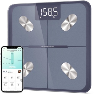Etekcity Smart Scale for Body Weight, Body Fat and BMI, FSA Eligible | HSA Eligible, Bathroom Scale with Muscle Mass, Accurate Bluetooth App Sync, LED Display and Tempered Glass(Blue)