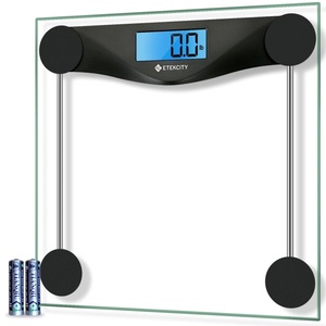 Etekcity Smart Scale for Body Weight and Fat, BMI, FSA Eligible, Black | HSA Eligible, Digital Scale for BMI, Muscle Mass and Body Composition, with Apple Health, TFT Display, Tempered Glass(Clear Black)