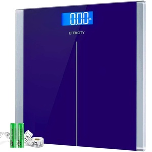 Etekcity Smart Scale for Body Weight and Fat, BMI, FSA Eligible, Black | HSA Eligible, Digital Scale for BMI, Muscle Mass and Body Composition, with Apple Health, TFT Display, Tempered Glass(Blue)