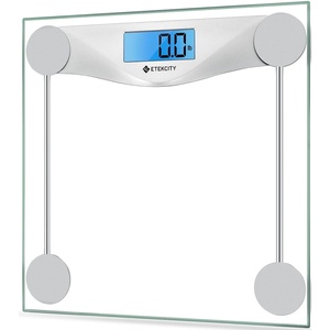 Etekcity Smart Scale for Body Weight and Fat, BMI, FSA Eligible, Black | HSA Eligible, Digital Scale for BMI, Muscle Mass and Body Composition, with Apple Health, TFT Display, Tempered Glass(Silver)