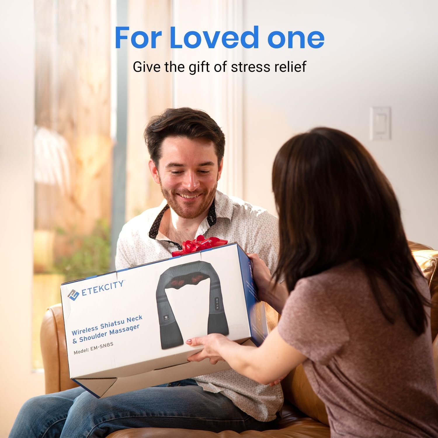 image:imageEtekcity FSA Eligible Cordless Neck Massager for Pain Relief Deep Tissue HSA eligible rechargeable shiatsu neck back and shoulder massager with heat ideal gift for mom and dadGrey