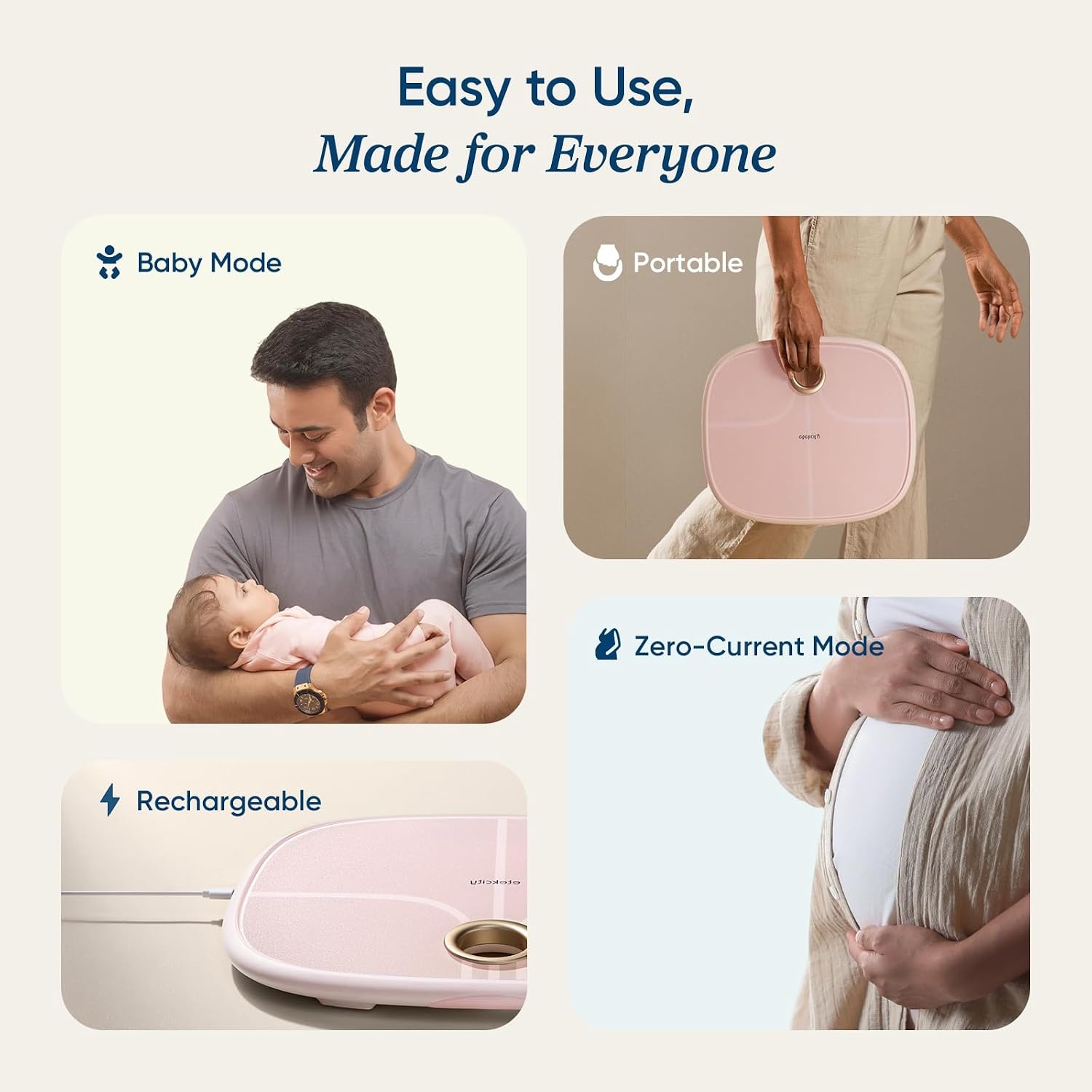image:imageEtekcity WiFi 8Electrode Smart Scale for Body Weight and FatPink