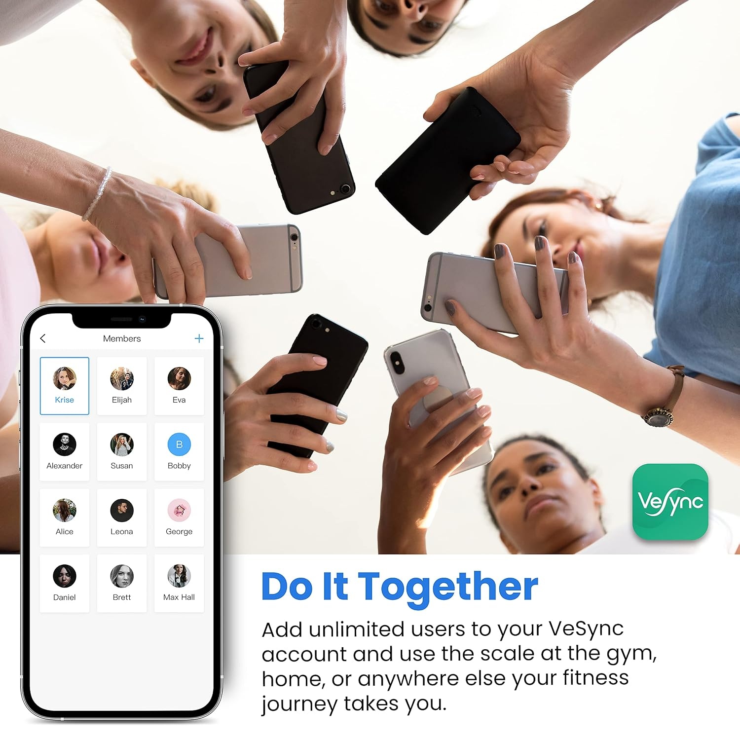 image:imageEtekcity WiFi 8Electrode Smart Scale for Body Weight and FatWhite