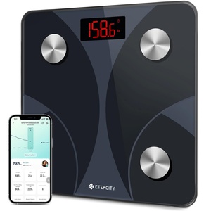 Etekcity WiFi 8-Electrode Smart Scale for Body Weight and Fat(Textured Black)